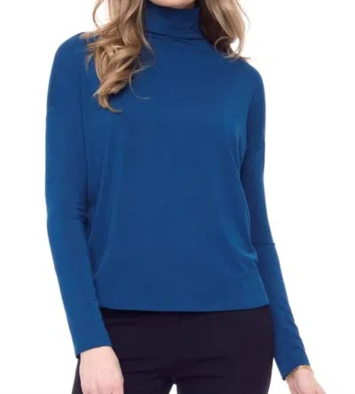 I Love Tyler Madison Morgan Turtleneck Top In Azure In Blue
