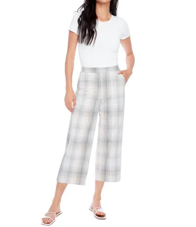 I Love Tyler Madison Roxanne Wide Leg Gaucho Pant In Fog In Neutral