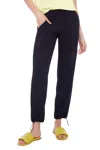 I Love Tyler Madison Roxette Solid Vegan Silk Jogger Pant In Black In Black