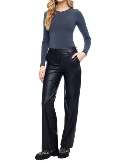 I LOVE TYLER MADISON YAELLE VEGAN SOFT LEATHER ANKLE PANT IN BLACK