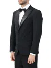 I M Brian Black Polyester Wool Elastane Sequins Jacket In Black