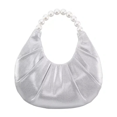 I. Miller Almo Beaded Evening Bag In Silver