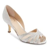 I. Miller Carey Womens Round Open Toe Stiletto Heel Pumps In Silver