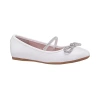 I. Miller Jaritza Little & Big Kid Girls Round Closed Toe Ballet Flats In White