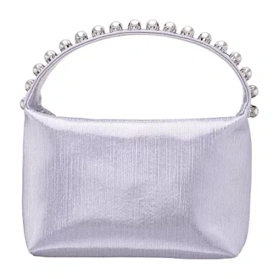 I. Miller Lanny Hobo Evening Bag In Silver
