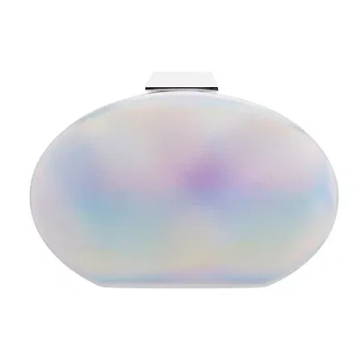 I. Miller Oval Irridescent Evening Bag In Silver