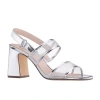 I. Miller Quana Womens Square Open Toe Block Heel Pumps In Silver