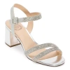 I. Miller Womens Blaze Heeled Sandals In Silver