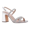 I. Miller Womens Quade Heeled Sandals In Silver