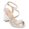 I. Miller Womens Sean Strap Sandals In Silver