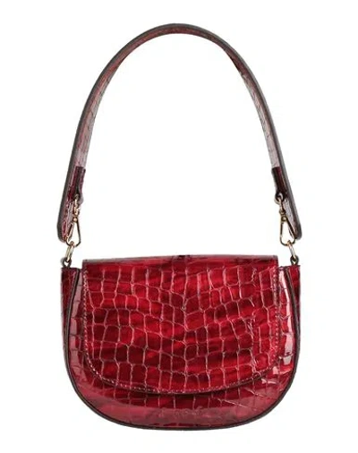 I Oe F Woman Handbag Brick Red Size - Leather