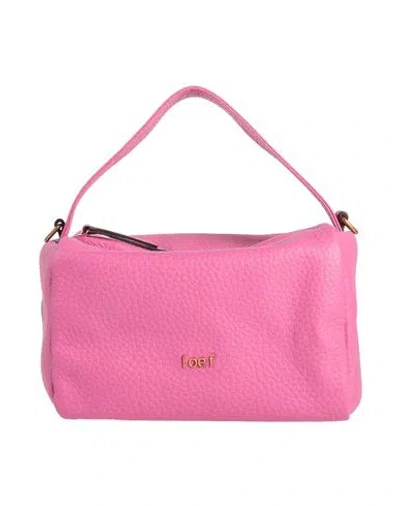 I Oe F Woman Handbag Pink Size - Soft Leather