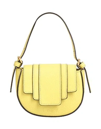 I Oe F Woman Handbag Yellow Size - Soft Leather