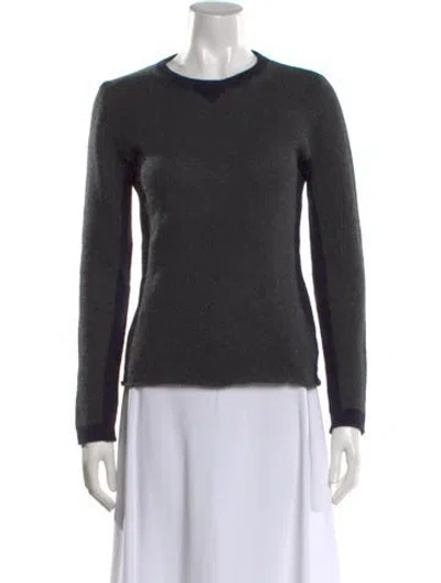 Pre-owned I Pezzi Dipinti Cashmere Crew Neck Sweater In Gray
