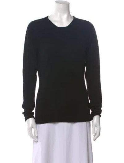 Pre-owned I Pezzi Dipinti Cashmere Scoop Neck Sweater In Black