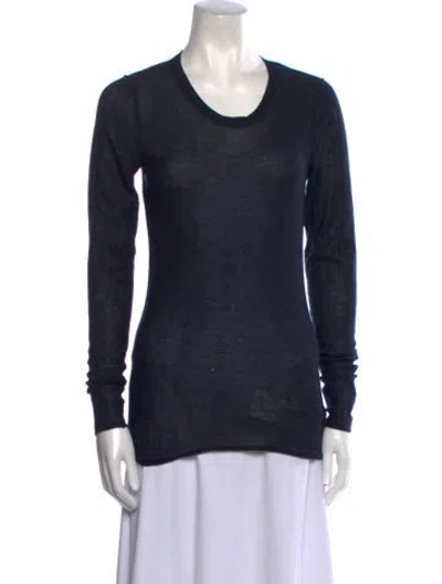 Pre-owned I Pezzi Dipinti Cashmere Scoop Neck Sweater In Black