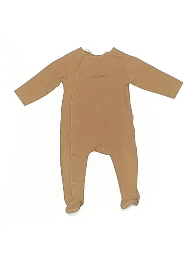 Pre-owned I Play Babies' Long Sleeve Onesie In Brown