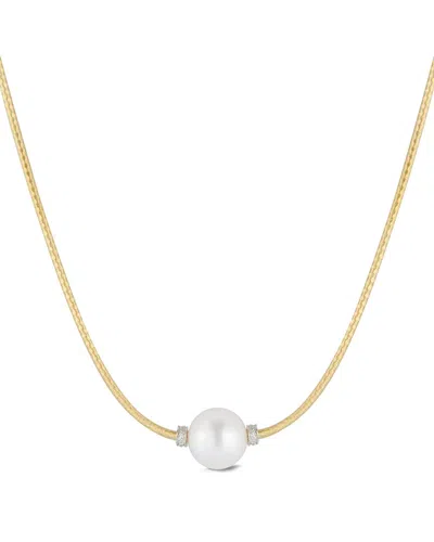 I. Reiss 14k Diamond 10mm Pearl Necklace