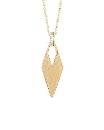 I. Reiss 14k 0.04 Ct. Tw. Diamond Pendant Necklace