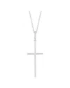 I. Reiss 14k 0.05 Ct. Tw. Diamond Cross Necklace