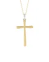 I. Reiss 14k Diamond Jerusalem Cross Necklace