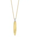 I. Reiss 14k 0.05 Ct. Tw. Diamond Necklace In Brown
