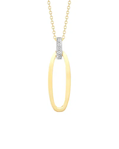 I. Reiss 14k 0.05 Ct. Tw. Diamond Pendant Necklace