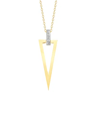 I. Reiss 14k 0.05 Ct. Tw. Diamond Pendant Necklace