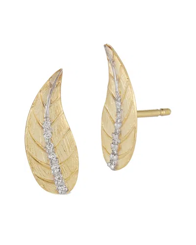 I. Reiss 14k 0.06 Ct. Tw. Diamond Earrings