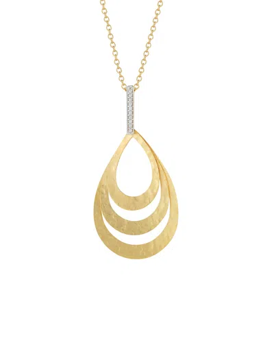 I. Reiss 14k 0.06 Ct. Tw. Diamond Pendant Necklace