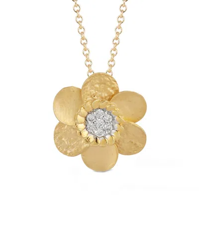 I. Reiss 14k 0.07 Ct. Tw. Diamond Pendant Necklace