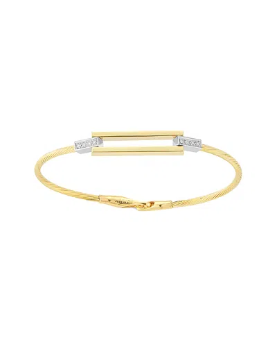 I. Reiss 14k 0.07 Ct. Tw. Diamond Wire Bracelet