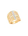 I. Reiss 14k 0.08 Ct. Tw. Diamond Cuff Ring In Gold