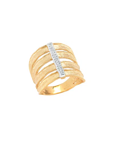 I. Reiss 14k 0.08 Ct. Tw. Diamond Cuff Ring