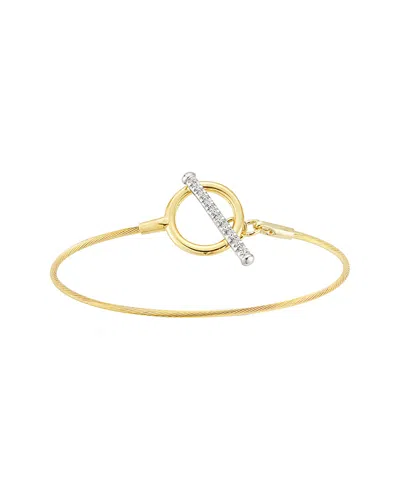 I. Reiss 14k 0.08 Ct. Tw. Diamond Wire Bracelet
