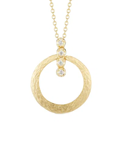 I. Reiss 14k 0.09 Ct. Tw. Diamond Pendant Necklace
