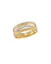 I. Reiss 14k 0.10 Ct. Tw. Diamond Highway Ring