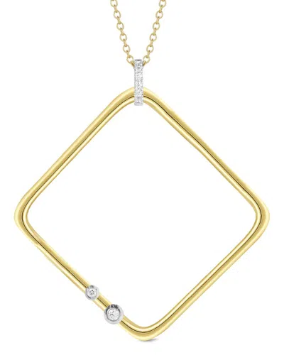 I. Reiss 14k 0.10 Ct. Tw. Diamond Necklace In Brown