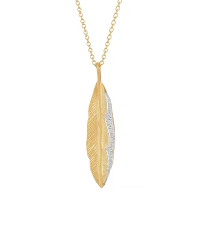 I. Reiss 14k 0.10 Ct. Tw. Diamond Pendant Necklace