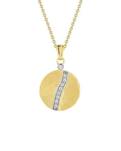 I. Reiss 14k 0.10 Ct. Tw. Diamond Round Sliding Necklaces In Gold
