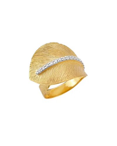 I. Reiss 14k 0.10 Ct. Tw. Diamond Wrapping Leaf Ring In Gold