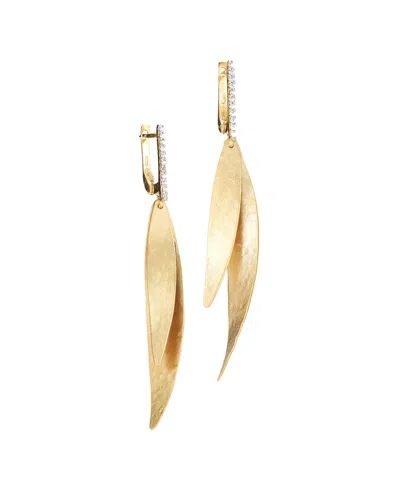 I. Reiss 14k 0.13 Ct. Tw. Diamond Dangling Earrings