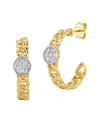 I. Reiss 14k 0.14 Ct. Tw. Diamond Hoops