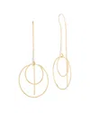 I. Reiss 14k 0.14 Ct. Tw. Diamond Thread Earrings