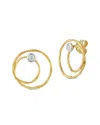I. Reiss 14k 0.15 Ct. Tw. Diamond Circle Earrings