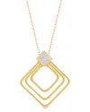 I. Reiss 14k 0.15 Ct. Tw. Diamond Necklace In Brown