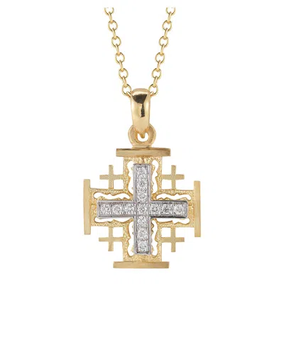 I. Reiss 14k 0.16 Ct. Tw. Diamond Pendant Necklace