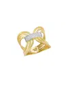 I. Reiss 14k 0.18 Ct. Tw. Diamond Bowtie Ring
