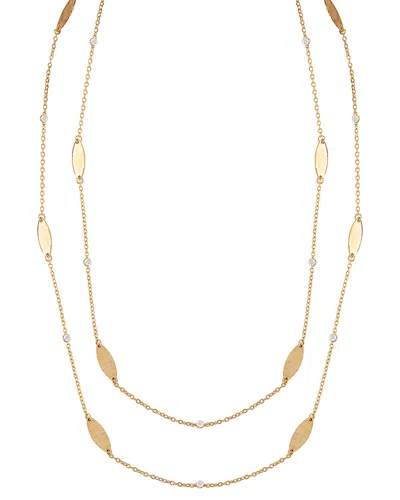 I. Reiss 14k 0.18 Ct. Tw. Diamond By-the-yard 36in Necklace