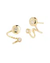 I. Reiss 14k 0.20 Ct. Tw. Diamond Front-back Earrings